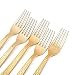 48 pcs 7-Inch long Gold Hammered Design Plastic Forks - Disposable for Weddings Parties Birthdays Receptions Events Dinnerware Tableware Decorations