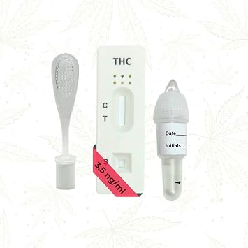 EKNA THC Test 3.5 ng - 1x Police Drug Rapid Test THC - THC Tester for Driving Fitness - THC Drug Test - THC Saliva Test 3.5 ng - For fast and reliable results 1 piece