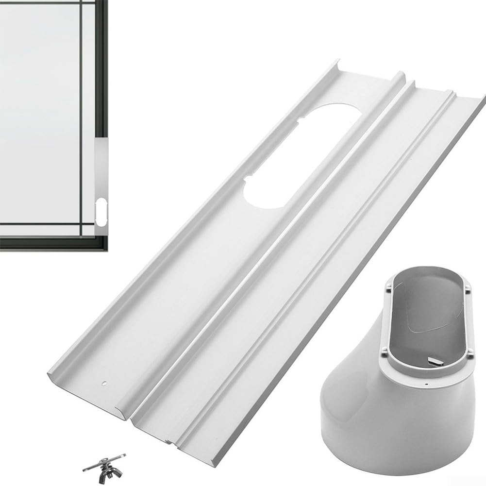 Kit di prolunga portatile per tubo di scarico del condizionatore d'aria, con adattatore per interfaccia condotto da 15 cm e connettore per piastra di tenuta per finestra da 55 cm (set 4)