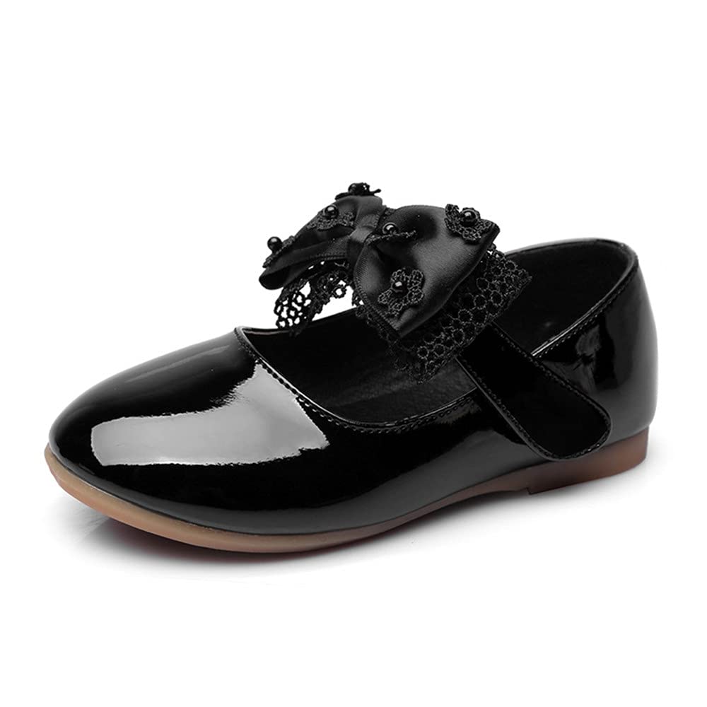 BININBOX Zapatos para Niñas Correa Velcro con Lazo Flor Antideslizante Zapatos Princesa Primavera Otoño
