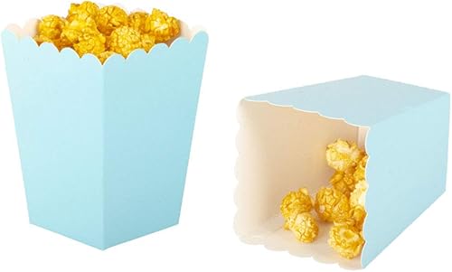 We Moment Mini cajas de palomitas de maíz azul claro, paquete de 12