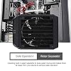 Computer Water Cooling Radiator Fan, Aluminium 90mm 8 Tubes Thread CPU Cooling Water Row Heat Exchanger Fan, Multi Purpose G1/4 Thread Connector Water Cooling Radiator with Cooling Fan