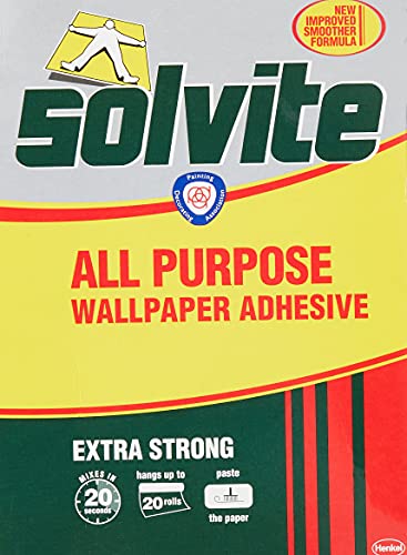 Solvite Colle à papier peint ultrarésistante multiusage Système Fast Mix Permet de coller 20...