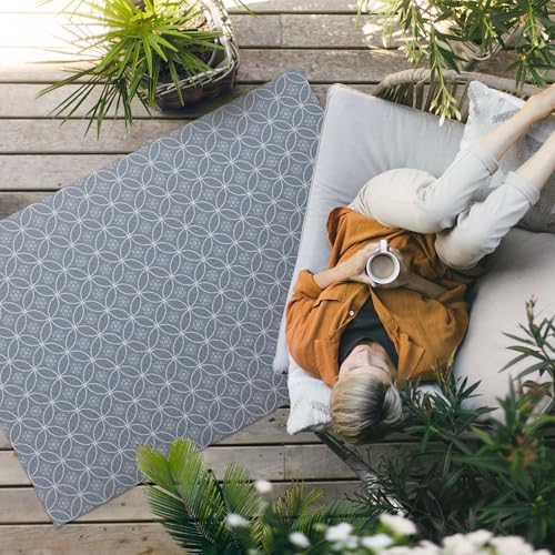 Tapis de sol vinyle 120x180 cm PVC extérieur pour balcon et terrasse - 3