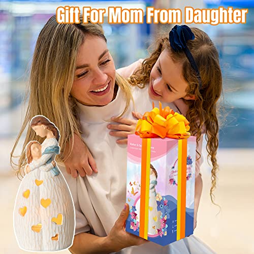 Shelving Solution Gifts For Mom, Mother & Daughter Candle Holder Statue, From Daughter With Flickering Led Candle For Christmas Birthday Bride Gift Home Bathroom Tabletop Ornaments #TOP3