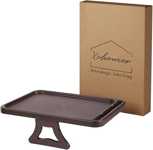 Miniatura 13 de Xchouxer Mesa de clip para reposabrazos de sofá, bandeja de aperitivos de TV, prácticos controles remotos/bebidas/soporte para teléfono (negro)