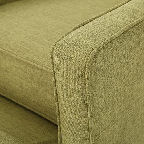 Christopher Knight Home Mervynn Mid-Century Modern Fabric Recliner, Polyester, Muted Green / Dark Espresso #TOP5