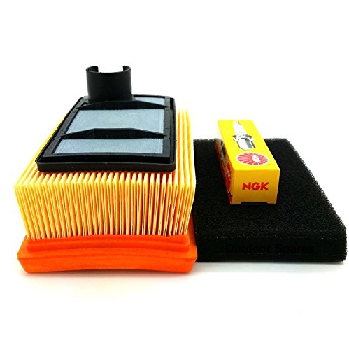 WadoyOutdoor Spares Limited Quality Replacement Stihl TS400 Disc Cutter Air Filter Set & Genuine NGK Plug