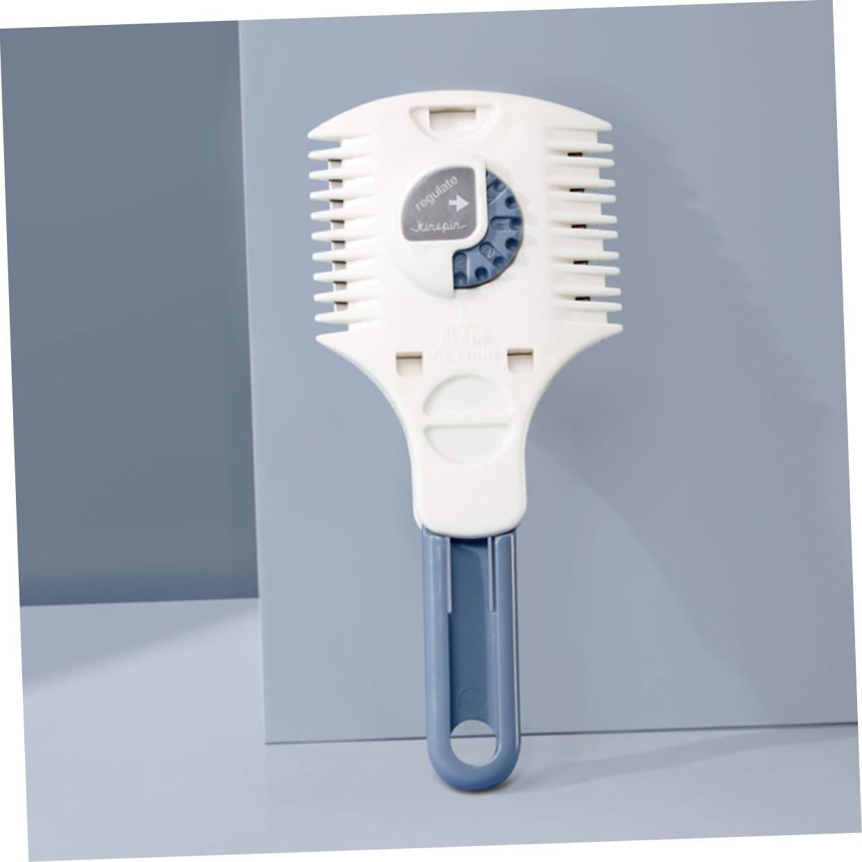 Beatifufu Double Side Haircut Scissors Hair Razor with Plastic Comb for Hair Trimming Suitable for Long Short Hair and Wigs Convenient Grooming Tool for Home Use