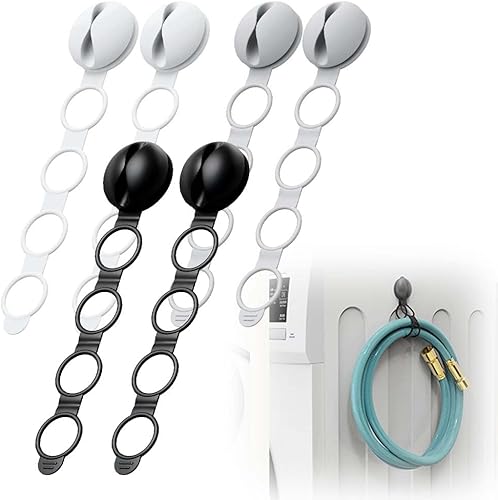 Miniatura 8 de Organizador de cables de datos, bridas de silicona reutilizables, esenciales de viaje para organizador de cables, organizador de cables multiusos de