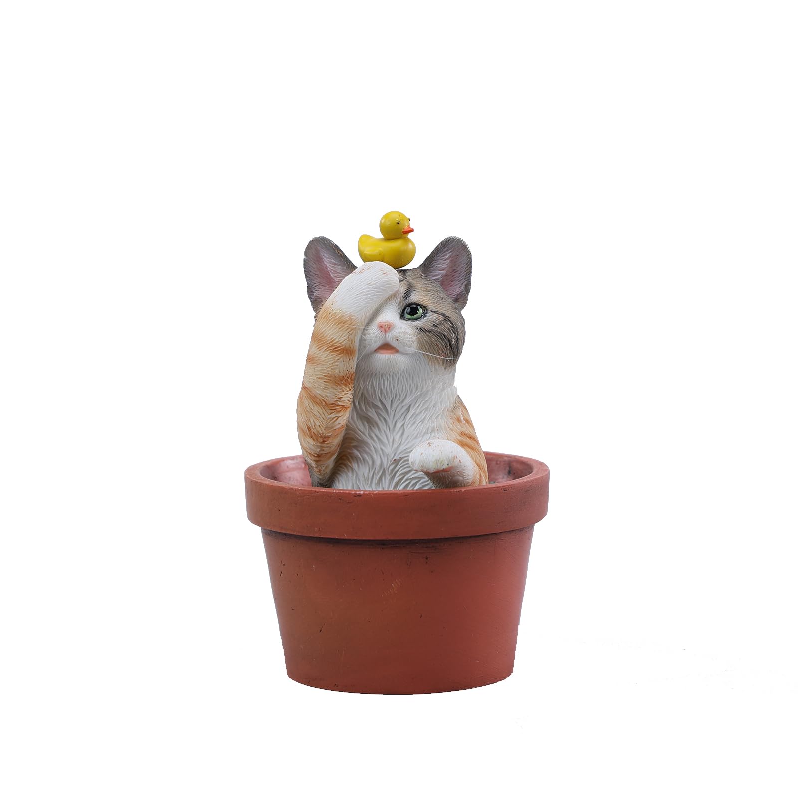 Figurine de chat aux détails intriqués AMITD JXK sculpture d'art miniature de prestige