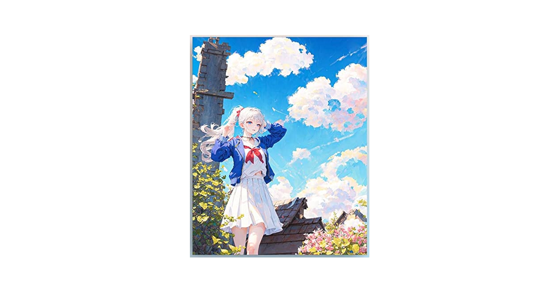 Amazon | DIY デジタル油絵 二次元少女漫画油アクリル絵画 装飾