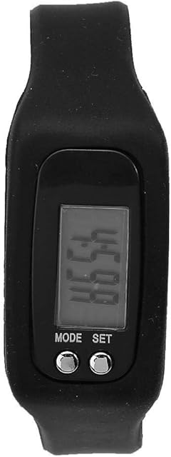 Walking Step Counter for Men Women,Smart Bracelet Watch , Wristband Calorie Counter Pedometer Smart Fitness Band with Step Counter, Calorie Counter, Pedometer Watch for Kids Women and Men(Black )