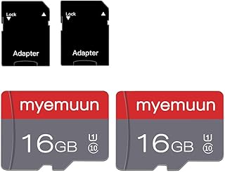 2 Pack 16 GB Micro Memory Card with Adapter, TF Memory Card Class 10, Mini Memory Card for Smartphone/Tablet/Camera/Person... Price In India