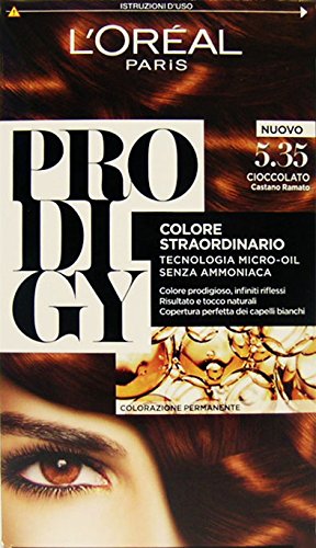 6 x PRODIGY Crema Colorante Castano Ramato