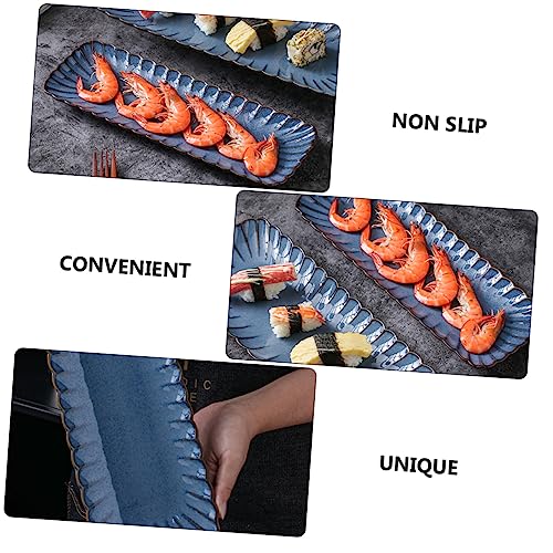 Plato rectangular japonés para sushi y sashimi miniatura 6