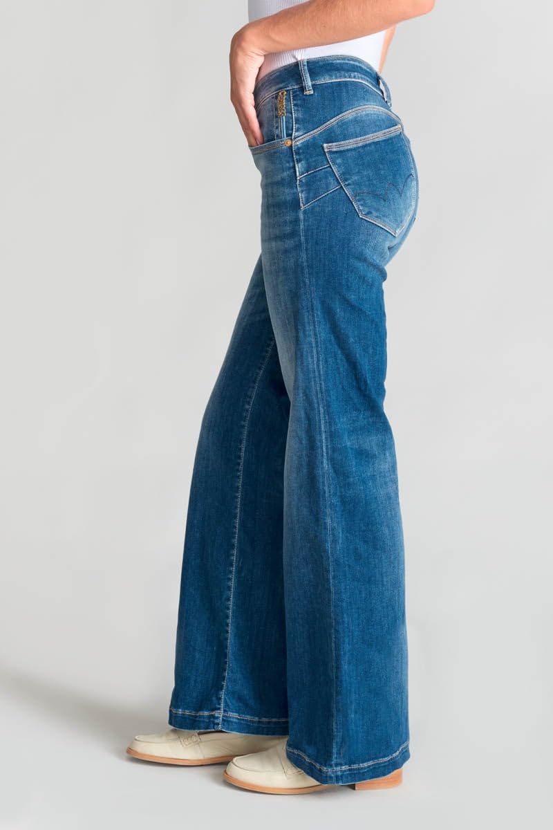 Le Temps des Cerises Jeans Pulp Flare Barcy Bleu Moyen Push up