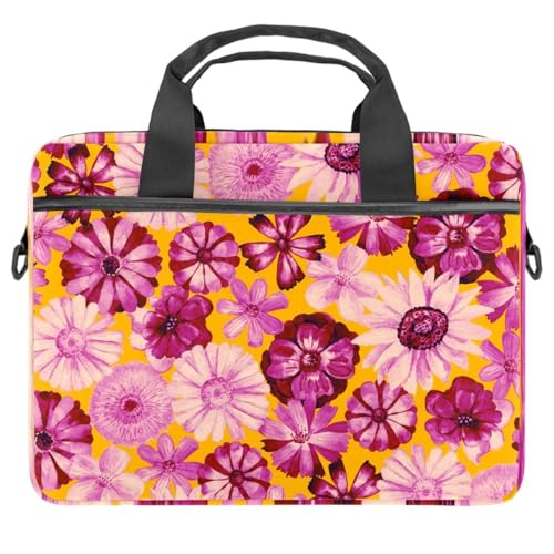 Sac à bandoulière botanique pour ordinateur 13 à 14.5 pouces rose