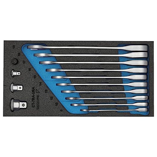 GEDORE 1500 CT1-7 RA Satz Maulschlüssel mit Ringratsche in Check-Tool-Modul