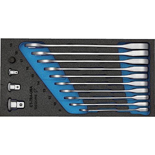 GEDORE Steckschlüssel-Satz 1/2 Zoll, 6-kant – Im Check-Tool-Modul, 19-teilig