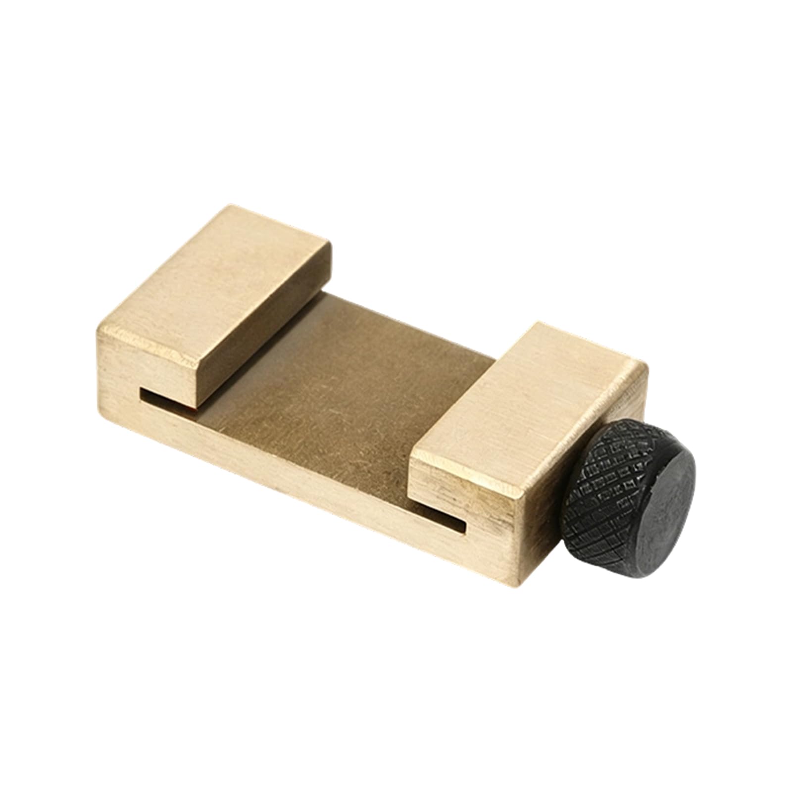 Layout Measuring Stop Block for Steel Rulers with Adjustable Thumb Screw, Repeatable Marking Guide for Workshop Use Ruler Locator Block Marking Stop Gauge Layout Scribing Repeat Line Guide Woodworking