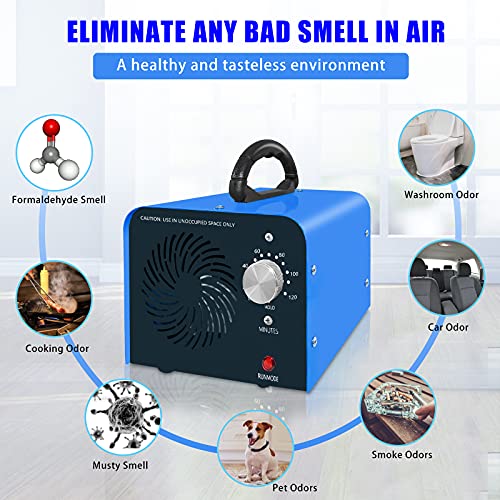 Ozone Generator, 20,000 Mg/H Ozone Machine Odor Removal Odor Eliminator Ionizer Deodorizer Ozonator Ozone Generator Air Purifier For Home, Auto, Smoke, Pets And Cars #TOP5