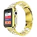 HUANLONG Compatible Apple Watch Bands 49mm 46mm 45mm 44mm 42mm 41mm 40mm 38mm, Stainless Steel iWatch Band with Case for Apple Watch Ultra2 Ultra Series 10 9 8 7 6 5 4 3 2 1 SE SE2, 44mm/45mm Gold