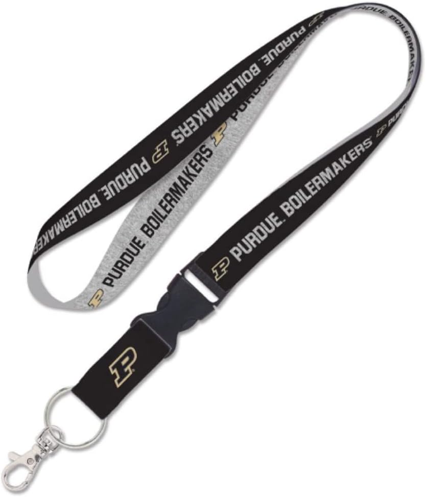 Purdue Boilermakers HEATHER Lanyard w/detachable buckle 1"