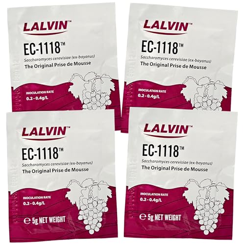 Lalvin EC-1118 Saccharomyces bayanus (20 Packs)