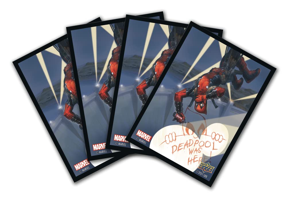 Upper Deck Deadpool Sleeves (65 Count, Clear Plastic Card Sleeves)