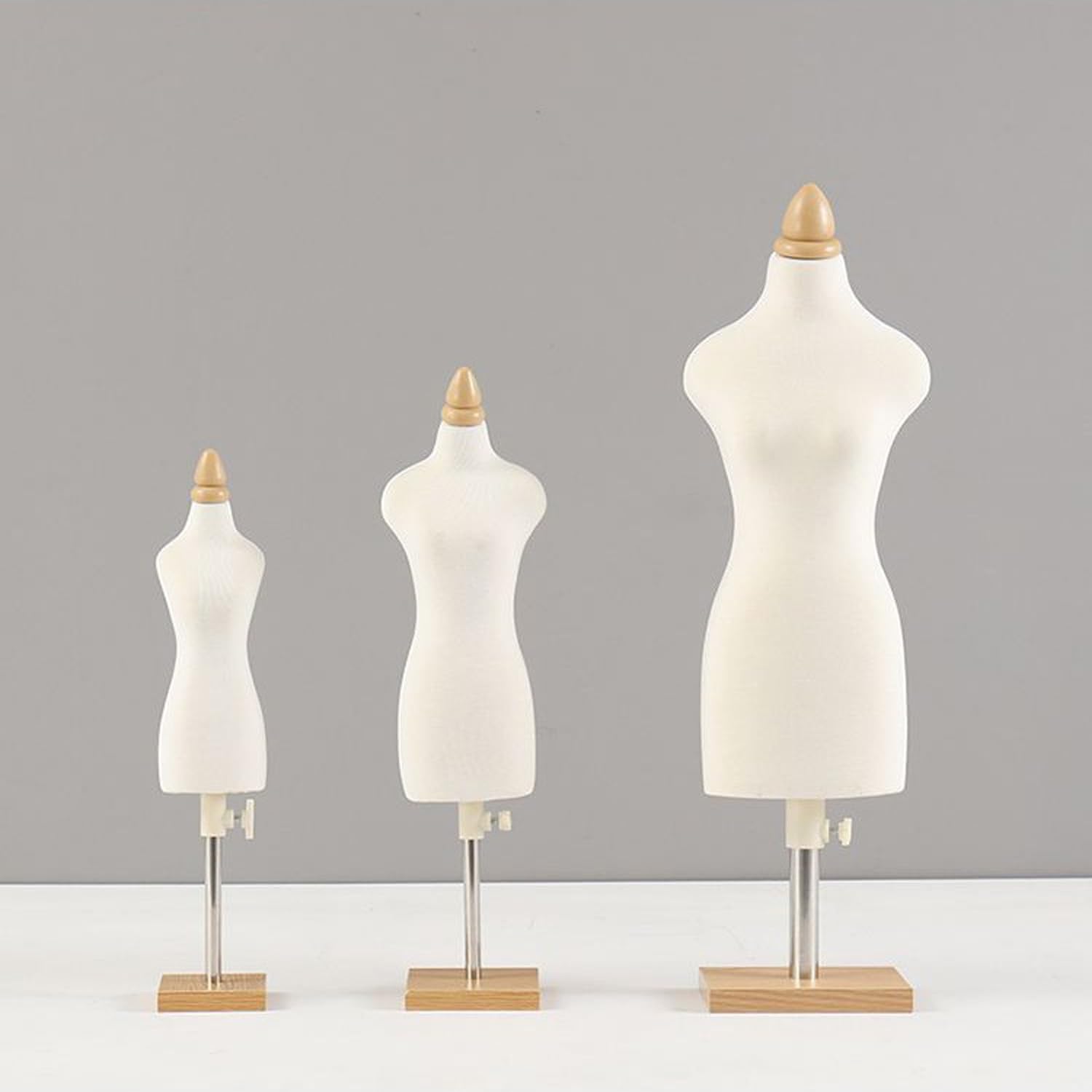 Schaufensterpuppe Kleine Dressmakers Dummy, justierbare Höhe, Schneider Manikins Mini Puppe Kleid Form Anzeige Puppenhaus Zubehör Dekoration 1/4 c