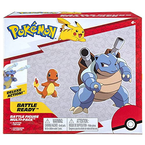 Pokemon PKW2546 Pokémon Pokémon Battle Figure 2 Pack Blastoise & Charmander - 4.5-Inch Blastoise Figure, 2-Inch Charmander Figure - Toys For Kids Fans thumb #1