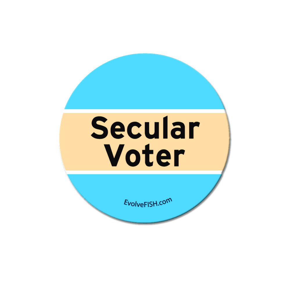 Secular Voter 1.5" Button