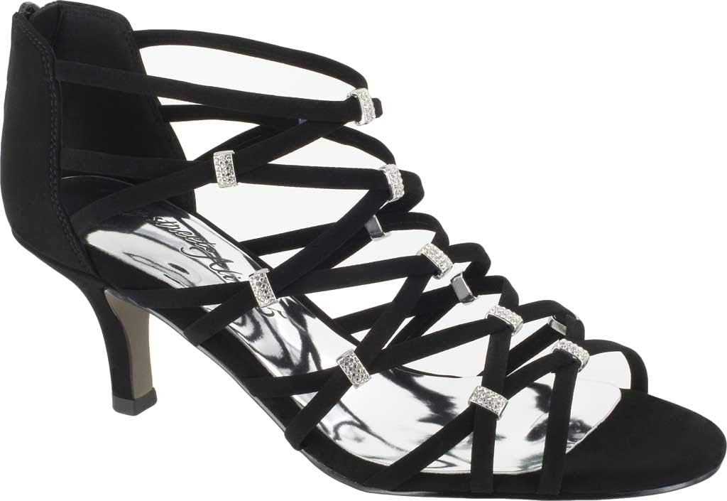 Easy Street Womens Nightingale Rhinestone Pumps - Black - Size 5.5 B