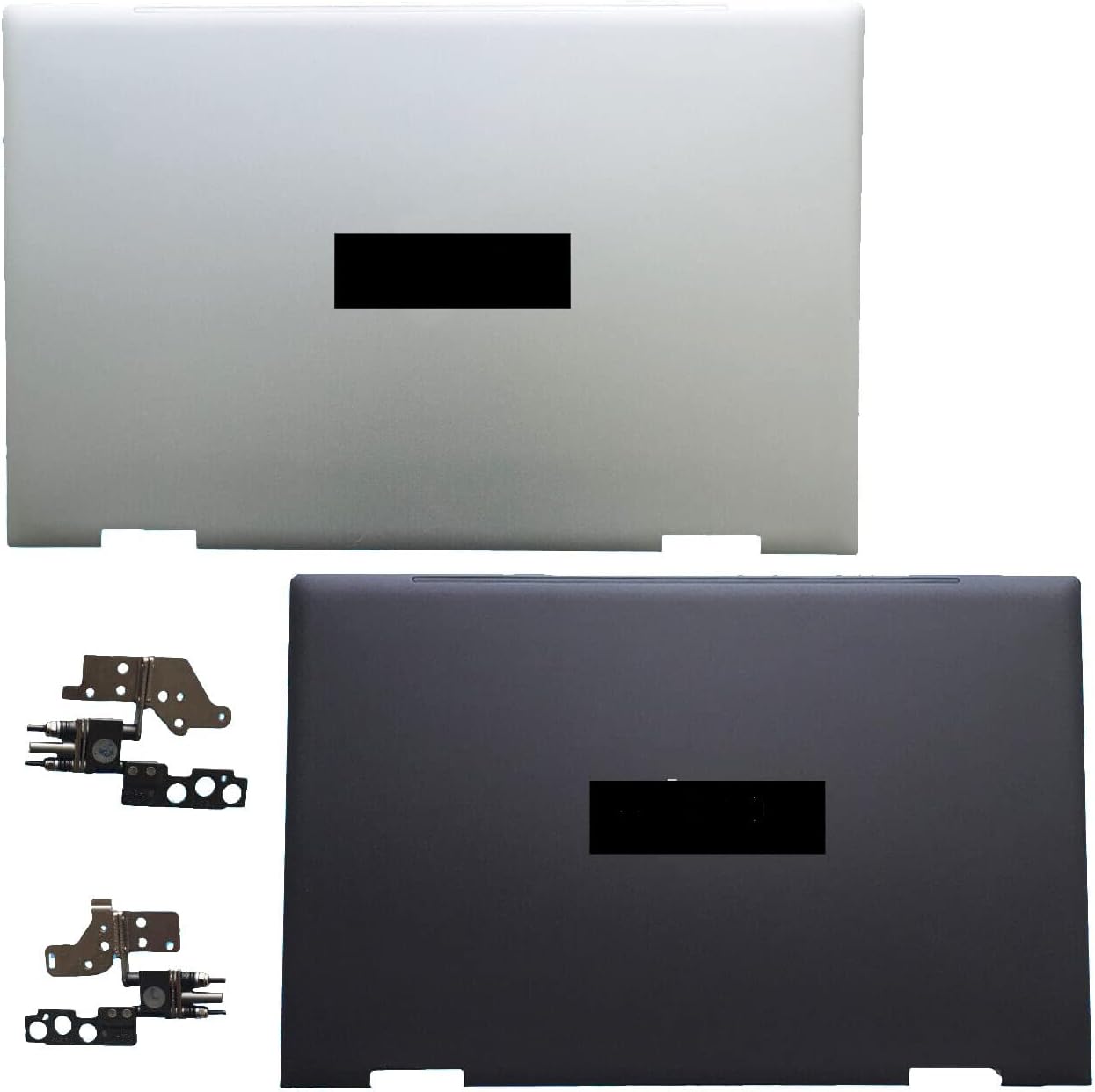 Replacement Laptop LCD Cover Back Rear Top Lid with Hinges for HP Envy X360 15-ED 15M-ED 15T-ED 0023DX L93203-001 L93204-001 (Black)