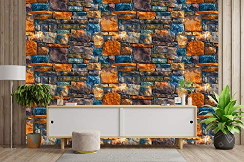 Image of DWELLSINDIA PVC Self Adhesive Wallpaper, 16.14 x 96.06 x 0.07 inches