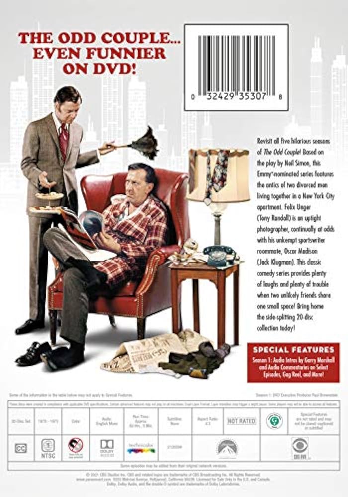 PARAMOUNT PICTURES The Odd Couple: Complete Series DVD