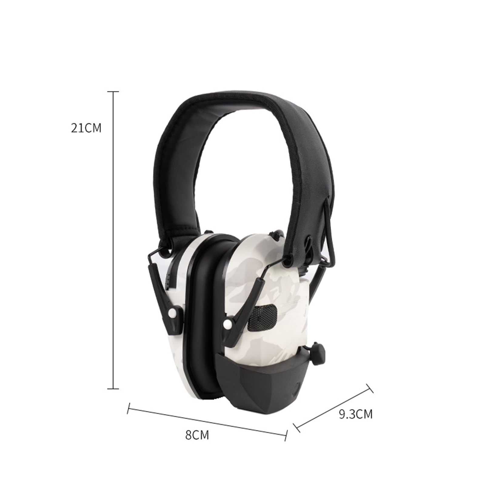 Generisch Elektronischer Gehörschutz für Schießen mit kabellosem Bluetooth-Adapter, Taktisches Headset mit Geräuschreduzierung für den Einsatz auf dem Schießstand(Pink)