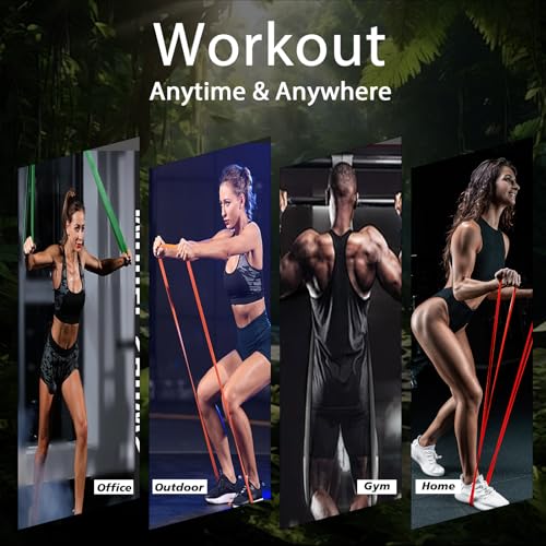 Resistance Bands, Exercise Bands Resistance, Pull Up Bands, Pull Up Assistance Bands, Workout Bands Resistance for Men & Women, Resistance Bands for Working Out, Muscle Training(6 Pcs) - Thumbnail 7