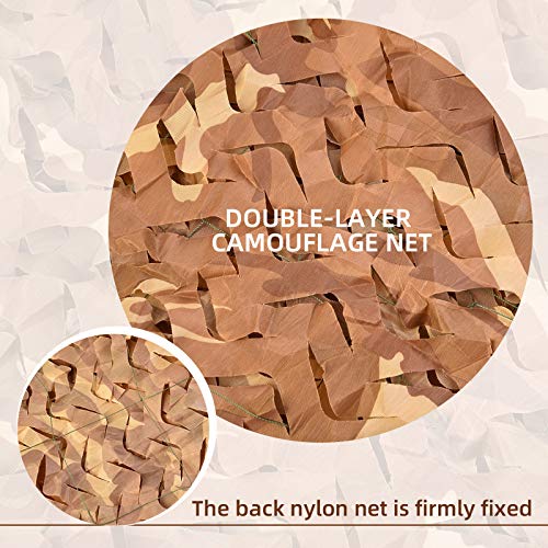 Wilxaw Tarnnetz 3 X 6M, Dauerhaft Armeegrün Tarnnetz Sichtschutz, Wald Camping Jagd Schatten Abdeckung Armee… – Bild 4