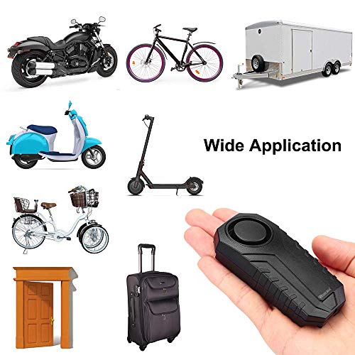 Wsdcam 2 Pack (Blue & Black) 113Db Bike Alarm Wireless Vibration Motion Sensor Waterproof Anti Theft Motorcycle Alarm With Remote thumb #6