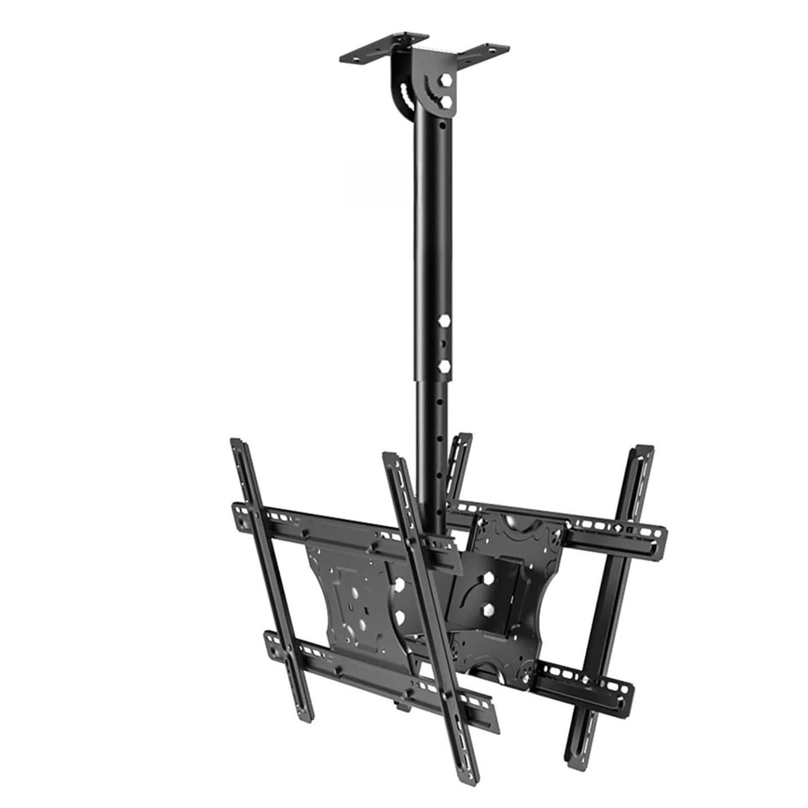 QICBYING 32-55 In Double Ceiling TV Mount - Tilt And Swivel TV Bracket, Telescopic Adjustable Height TVs Bracket, Fits Curved Flat Ceilings Hanger