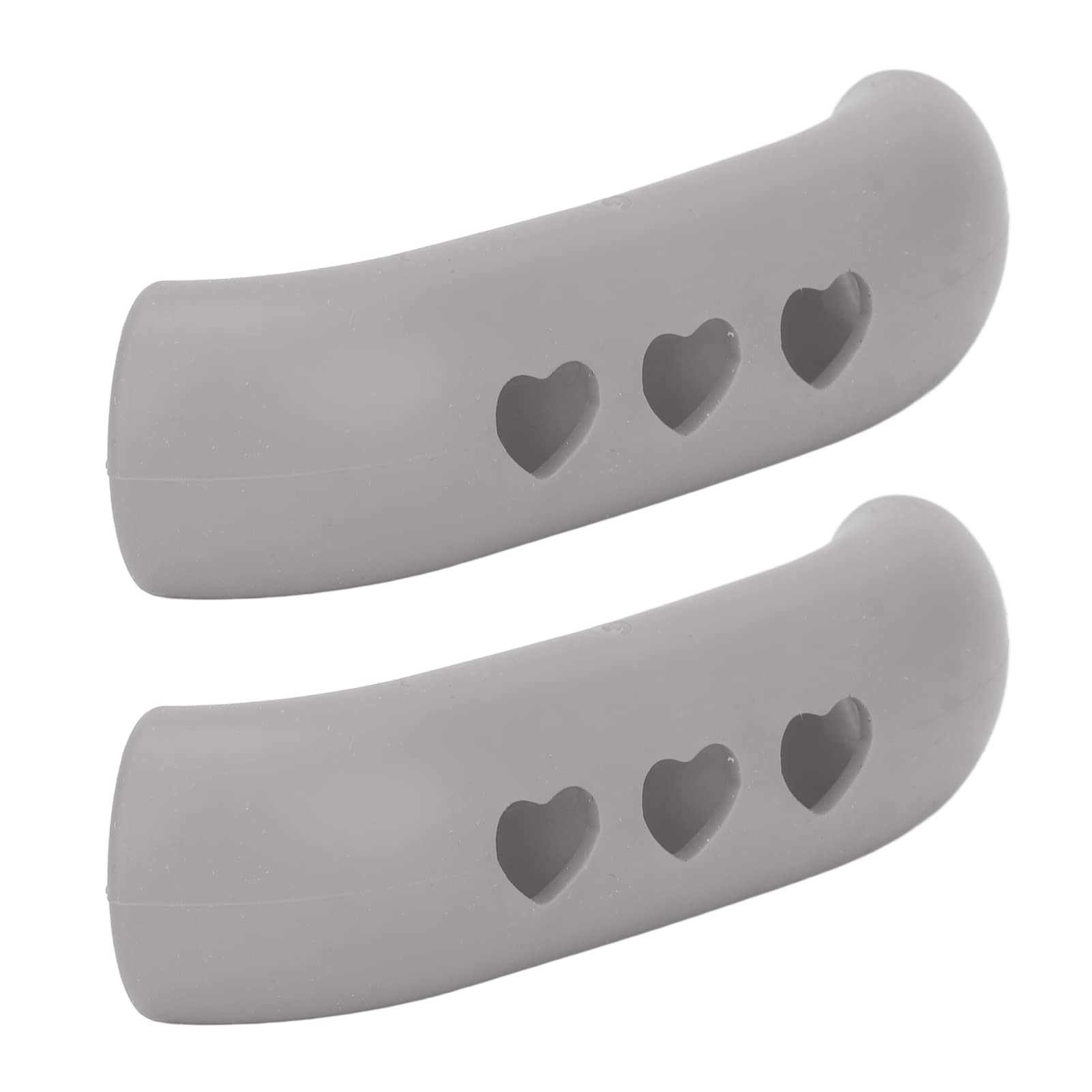 2 Pieces Silicone Hot Handle Holder, Non Slip Pot Holders Cover Assist Hot Pan Handle Rubber Heat Pot Grip Cookware Handle for Frying Cast Iron Skillet Metal Pan (Gray)