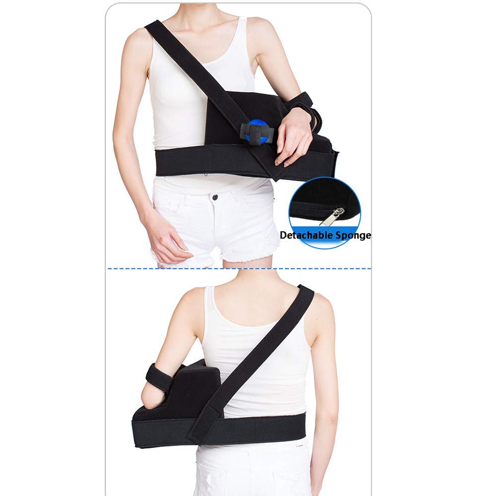 Cabestrillo para Brazo, esparcidor de Brazo Transpirable Ajustable con inmovilizador de Hombro, Correa para el Hombro Suave y Transpirable, Adecuado para Mujeres Adultas, Derecha