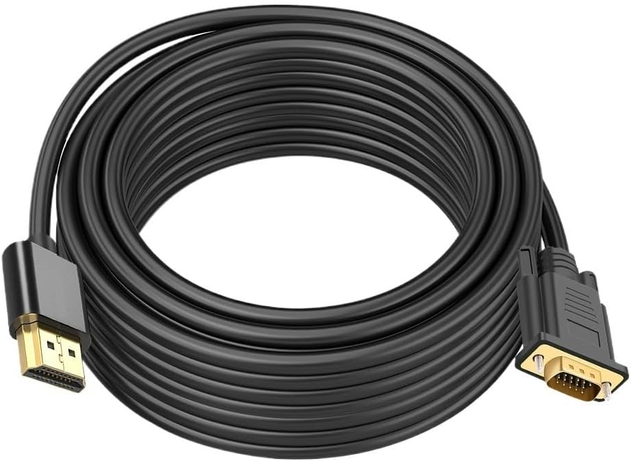 10M 5M 1M Long HDMI to VGA Out Cable Video Converter Adapter Plug High Speed 1080P(2m)