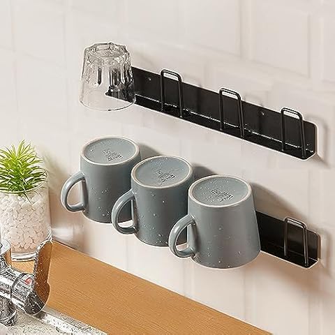 HQahnekme Wall-Mounted Mug Holder Set Cover