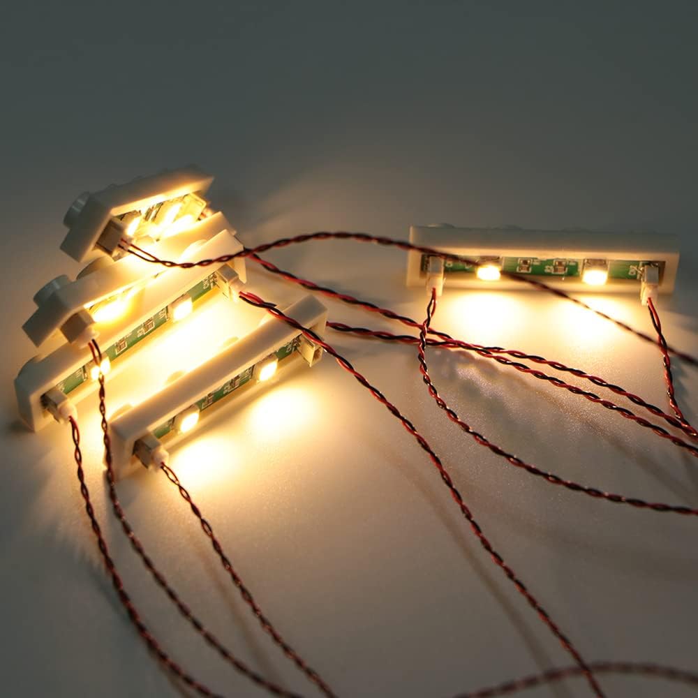 20pcs 1X4 LED Building Block Lighting Kit for Lego(Warm White)
