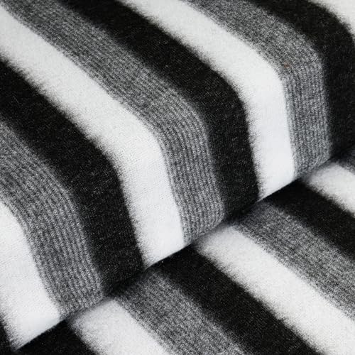Image of CHANDRAVATI Stylish Polar Fleece Single Bed AC Fleece Wool Blanket - 58x88 Inch || Skin Friendly ||Black & White|| (60)