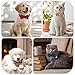 JJUNW 6Pcs Cats Bowtie Collar with Bell, Breakaway Cats Collars, Classic Plaid Kitten Cat Collars Adjustable Cat Bowtie Collar with Pendants for Quick Release for Small Pet