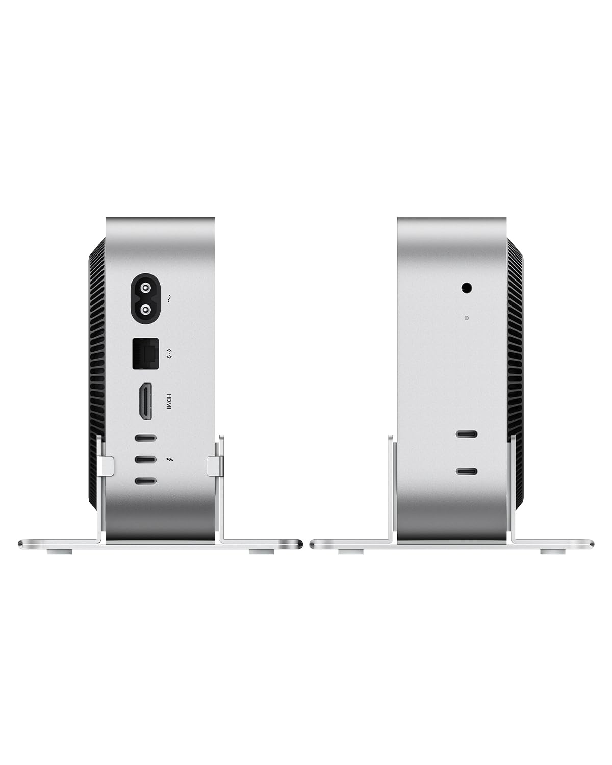 SNANSHI Supporto da scrivania verticale per Mac mini M4, design verticale per un facile accesso al pulsante di accensione/risparmio di spazio/migliore dissipazione del calore, compatibile con Mac mini
